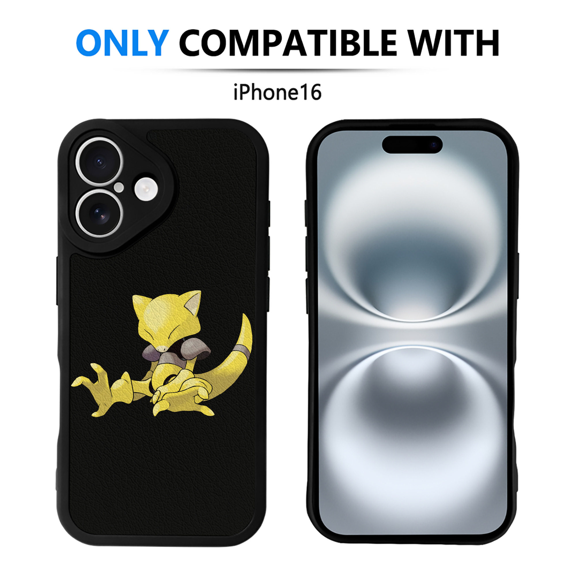 （画像用） ポケットモンスター Pokémon 【iPhone 16シリーズ対応】シリコンスマホケース（レザー調） 材質：シリコン